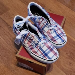 vans era plaid shoes